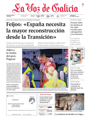 Cover of La Voz de Galicia (Arousa)