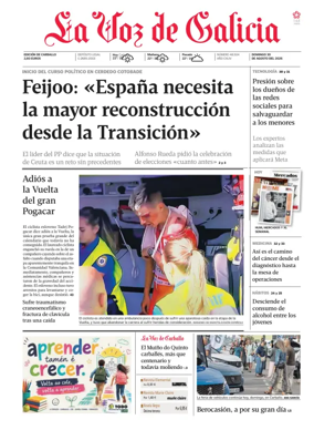 Cover of La Voz de Galicia (Carballo)