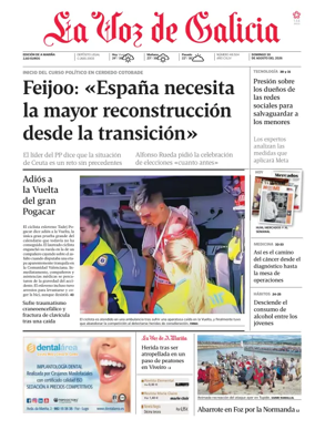 Cover of La Voz de Galicia (Viveiro)