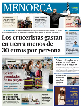 Cover of Menorca Diario Insular