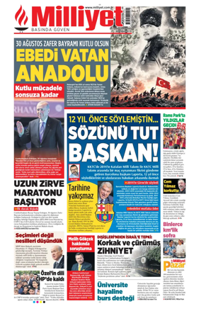 Cover of Milliyet