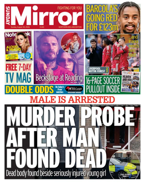 Cover of Sunday Mirror (Northern Ireland)