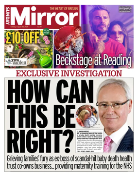 Cover of Sunday Mirror