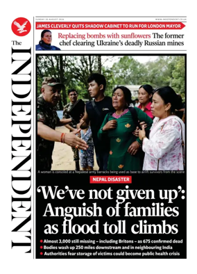 Cover of The Independent