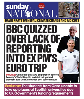 Cover of The National (Scotland)
