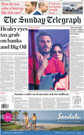 Cover of The Sunday Telegraph