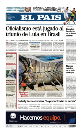 Cover of El Pais (Uruguay)