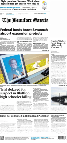 Cover of Beaufort Gazette (Sunday)