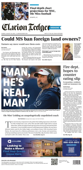 Cover of Clarion Ledger