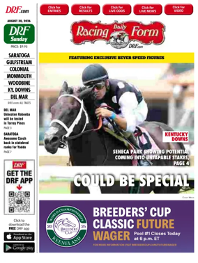 Cover of Daily Racing Form National Digital Edition