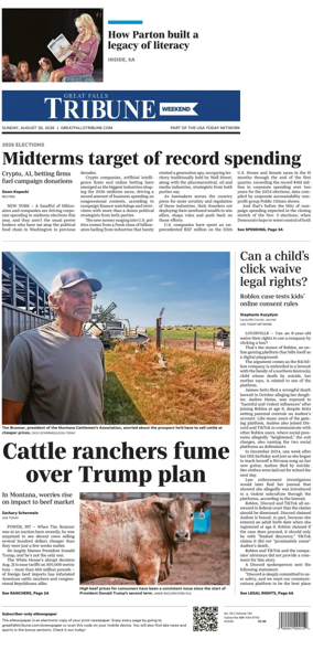 Cover of Great Falls Tribune