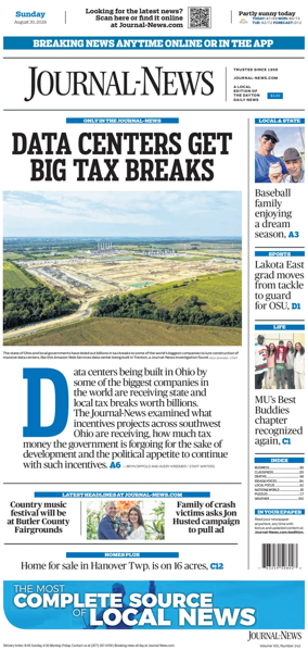 Cover of Hamilton Journal News
