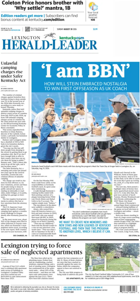 Cover of Lexington Herald-Leader (Sunday)