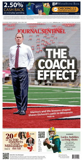 Cover of Milwaukee Journal Sentinel