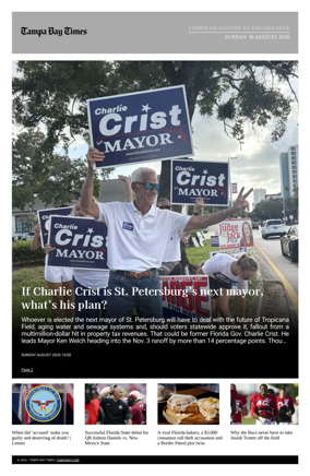 Cover of Tampa Bay Times TFP