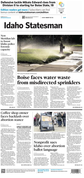 Cover of The Idaho Statesman (Sunday)