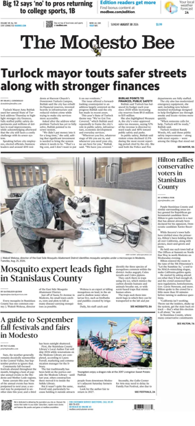 Cover of The Modesto Bee (Sunday)