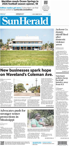 Cover of The Sun Herald (Sunday)