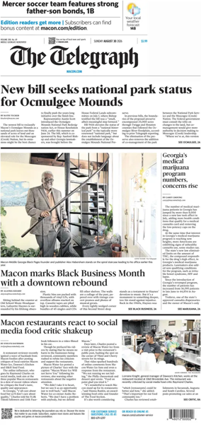Cover of The Telegraph (Macon) (Sunday)