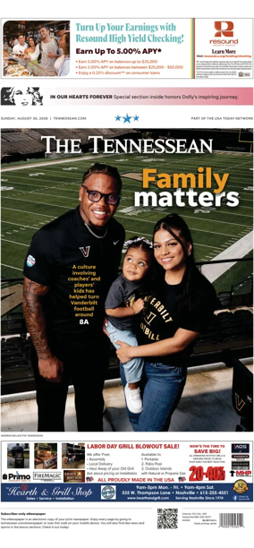 Cover of The Tennessean
