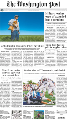 Cover of The Washington Post Sunday