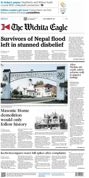 Cover of The Wichita Eagle (Sunday)