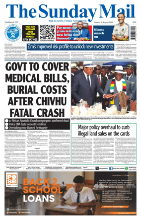 Cover of The Sunday Mail (Zimbabwe)