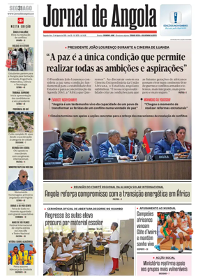 Cover of Jornal de Angola