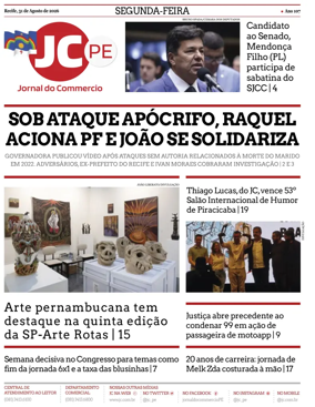 Cover of Jornal do Commercio