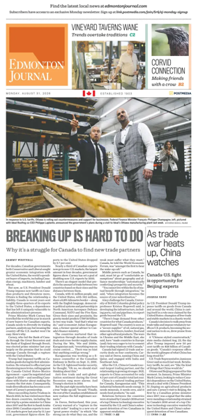 Cover of Edmonton Journal