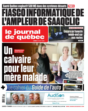 Cover of Le Journal de Quebec
