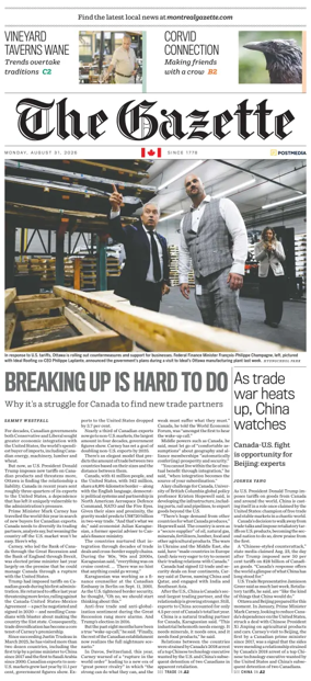Cover of Montreal Gazette