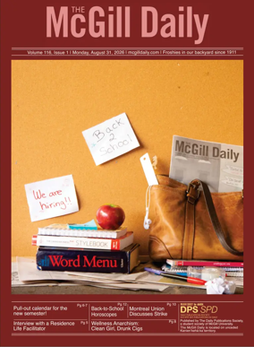 Cover of The McGill Daily