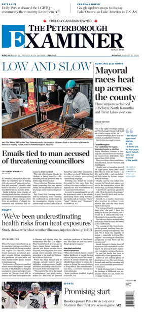 Cover of The Peterborough Examiner