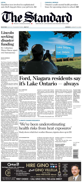 Cover of The Standard (St. Catharines)