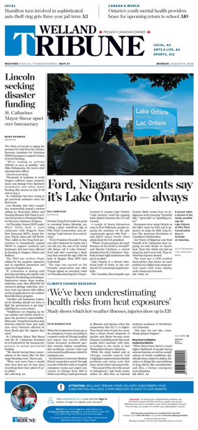 Cover of The Welland Tribune
