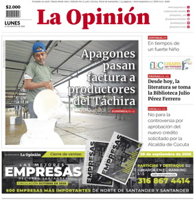 Cover of La Opinion