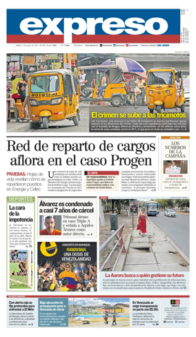 Cover of Diario Expreso