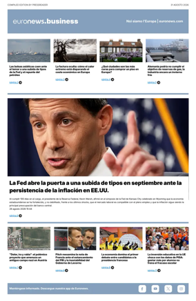 Cover of Euronews Business (Spanish) Compiled Edition
