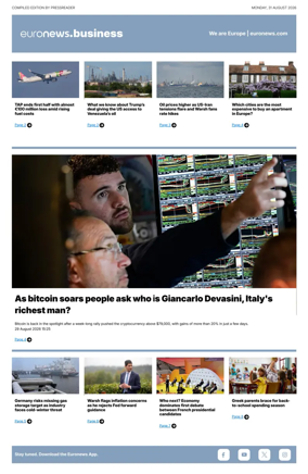 Cover of Euronews Business