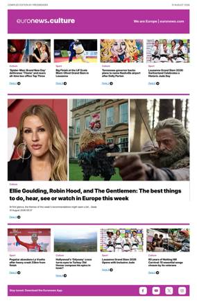 Cover of Euronews Culture and Sport Compiled Edition