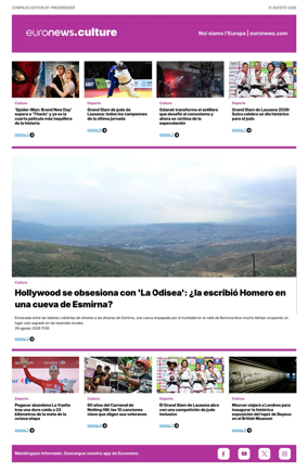 Cover of Euronews Culture and Sport (Spanish) Compiled Edition