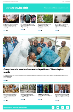 Cover of Euronews Health (French)