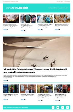 Cover of Euronews Health (Portuguese)
