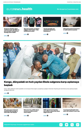 Cover of Euronews Health (Turkish) Compiled Edition