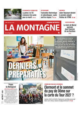 Cover of La Montagne (Clermont-Metropole)
