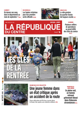 Cover of La Republique du Centre (Orleans - Loiret))