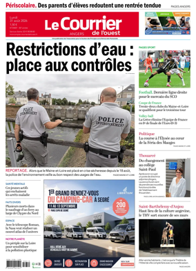 Cover of Le Courrier de l’Ouest (Angers)