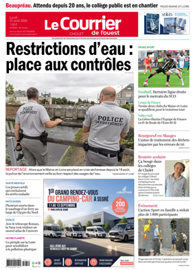 Cover of Le Courrier de l’Ouest (Cholet)