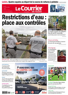 Cover of Le Courrier de l’Ouest (Saumur)